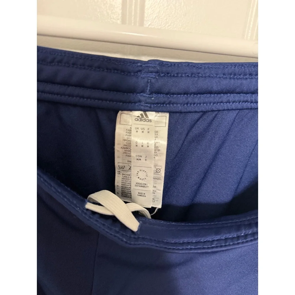 Adidas Soccer Shorts Mens M Navy Blue‎ Aeroready Athletic Training Drawstring